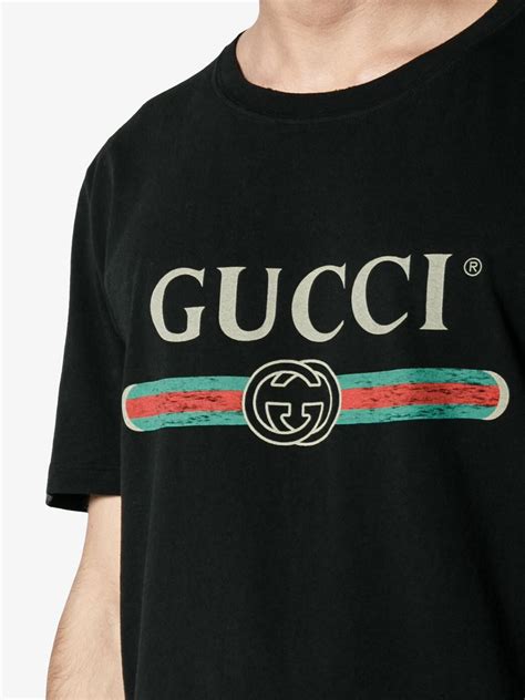 gucci fake logo-print cotton-jersey t-shirt|knockoff gucci t shirt.